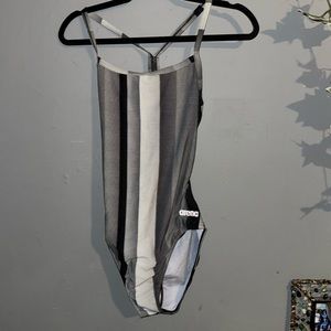 Arena Blended Stripe MaxLife Light Drop Back Competition Swim Suit